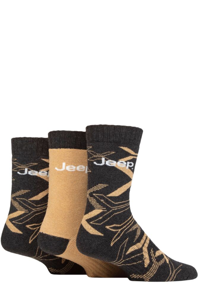 Sockshop JeepMens Cotton Blend Camo Boot Socks 3-Pair