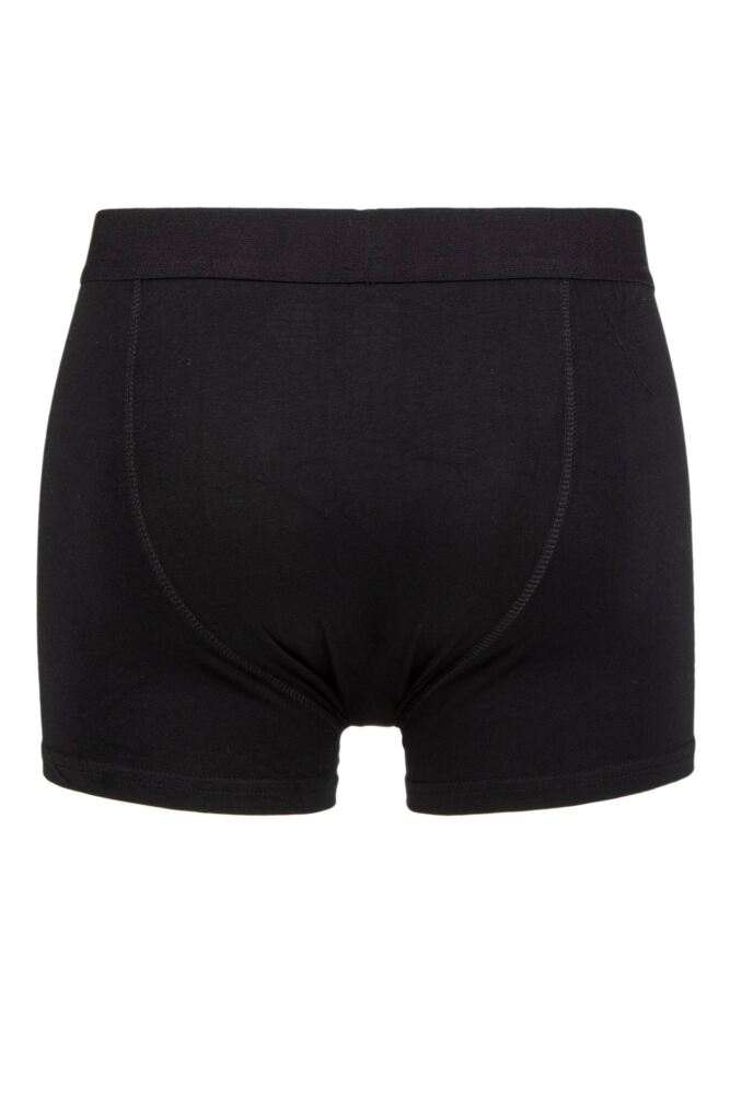 Sockshop JeepMens Cotton Plain Fitted Button Front Trunk Boxer Shorts 2-Pack