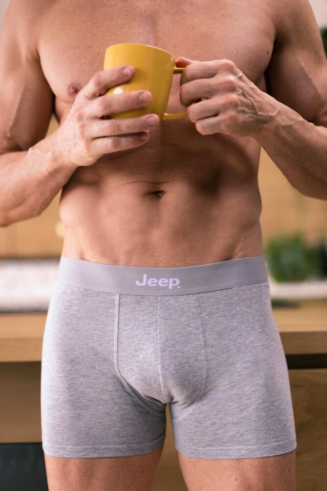 Sockshop JeepMens Cotton Plain Fitted Hipster Trunks 2-Pack