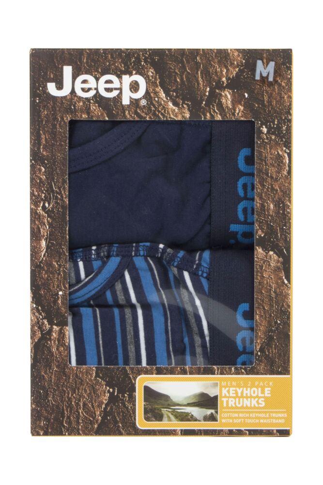 sockshop JeepMens Cotton Striped Keyhole Trunks 2-Pack