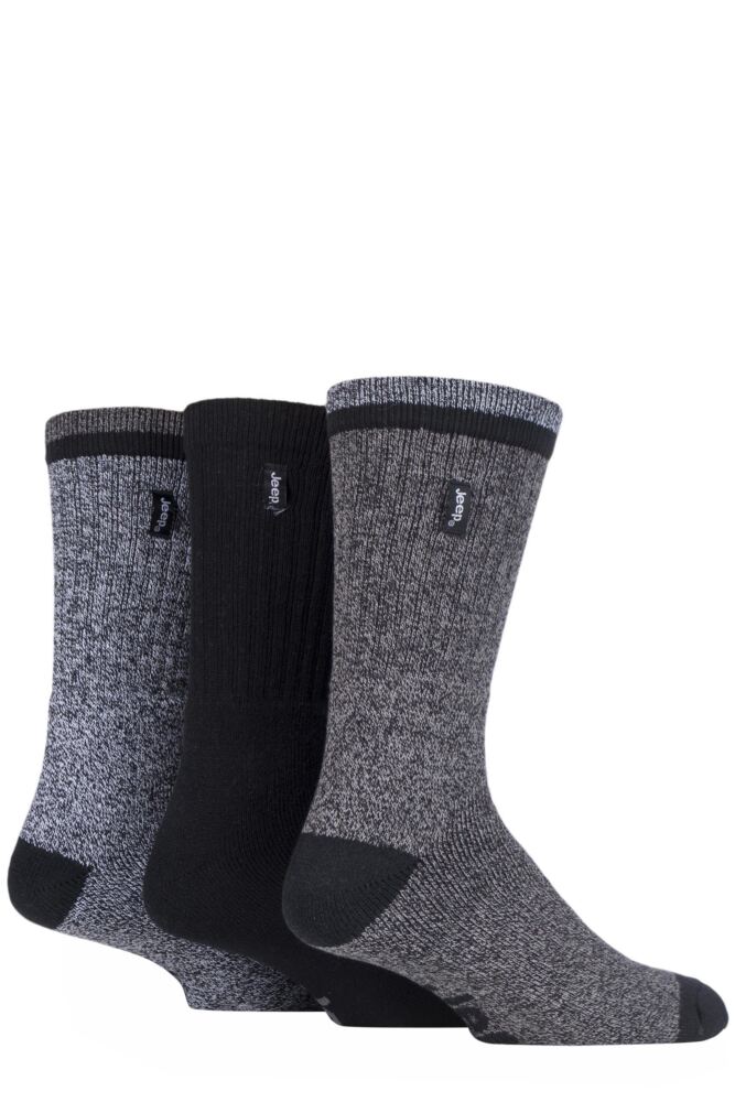 Sockshop JeepMens Cotton Terrain Leisure Socks 3-Pair