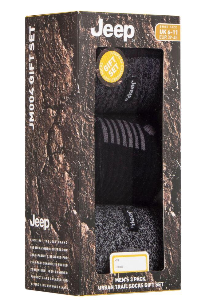 Sockshop JeepMens Cotton Terrain Leisure Socks 3-Pair Gift Box
