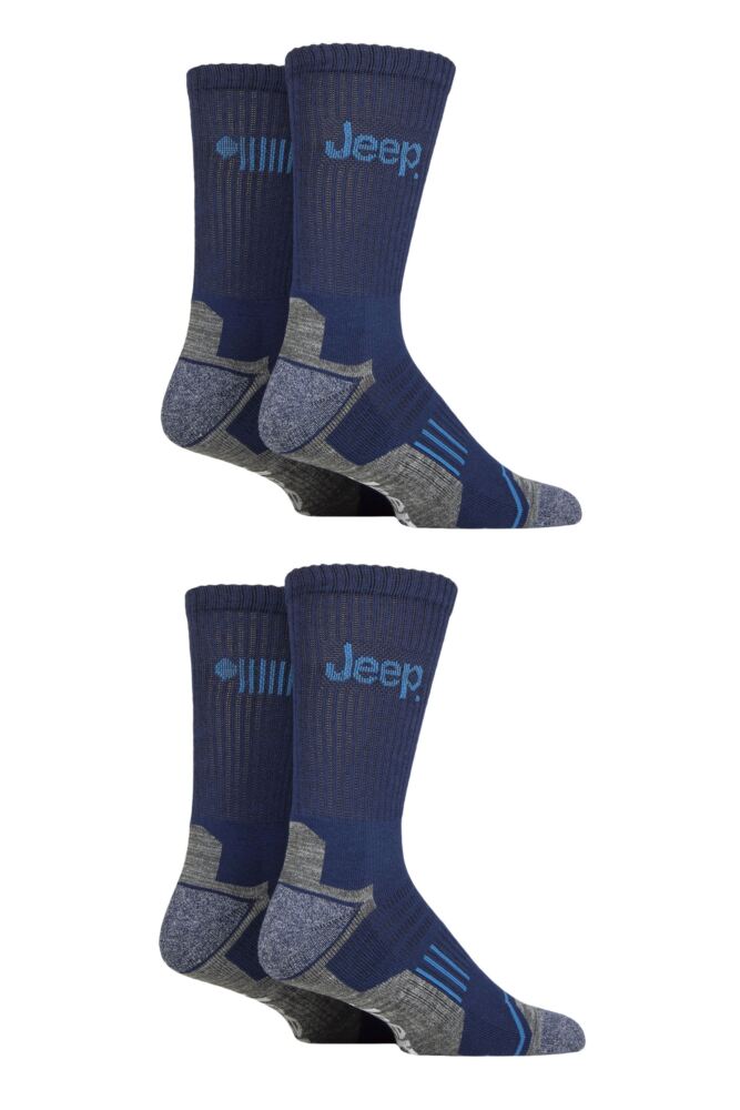 Sockshop JeepMens Technical Performance Crew Sports Socks 4-Pair