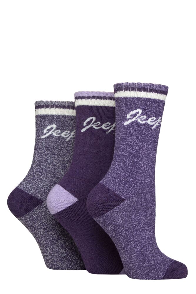 Sockshop JeepWomens Performance Full Cushion Boot Socks 3-Pair