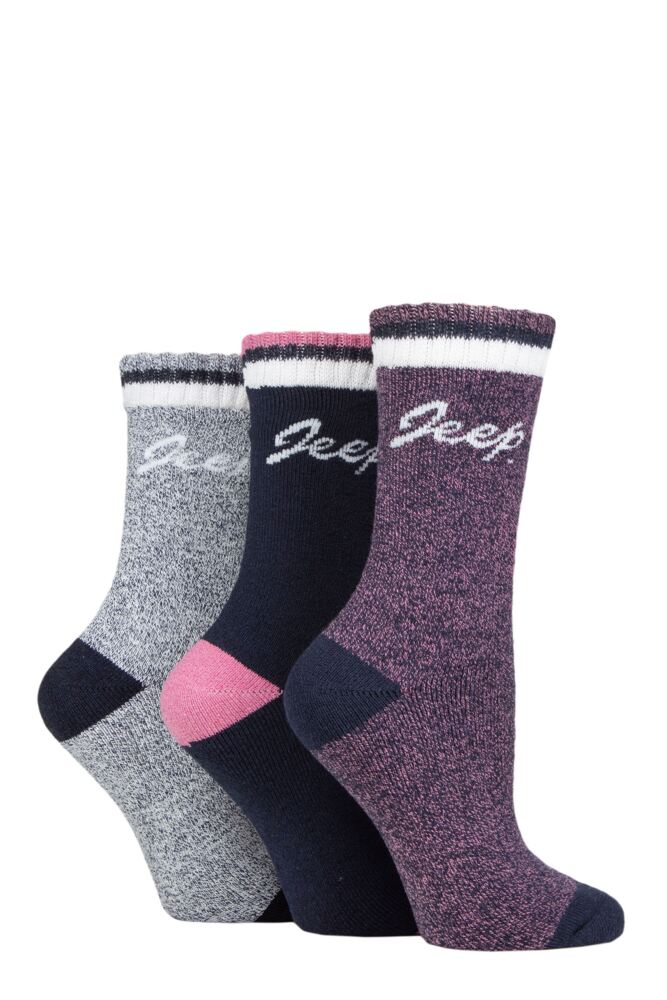 Sockshop JeepWomens Performance Full Cushion Boot Socks 3-Pair