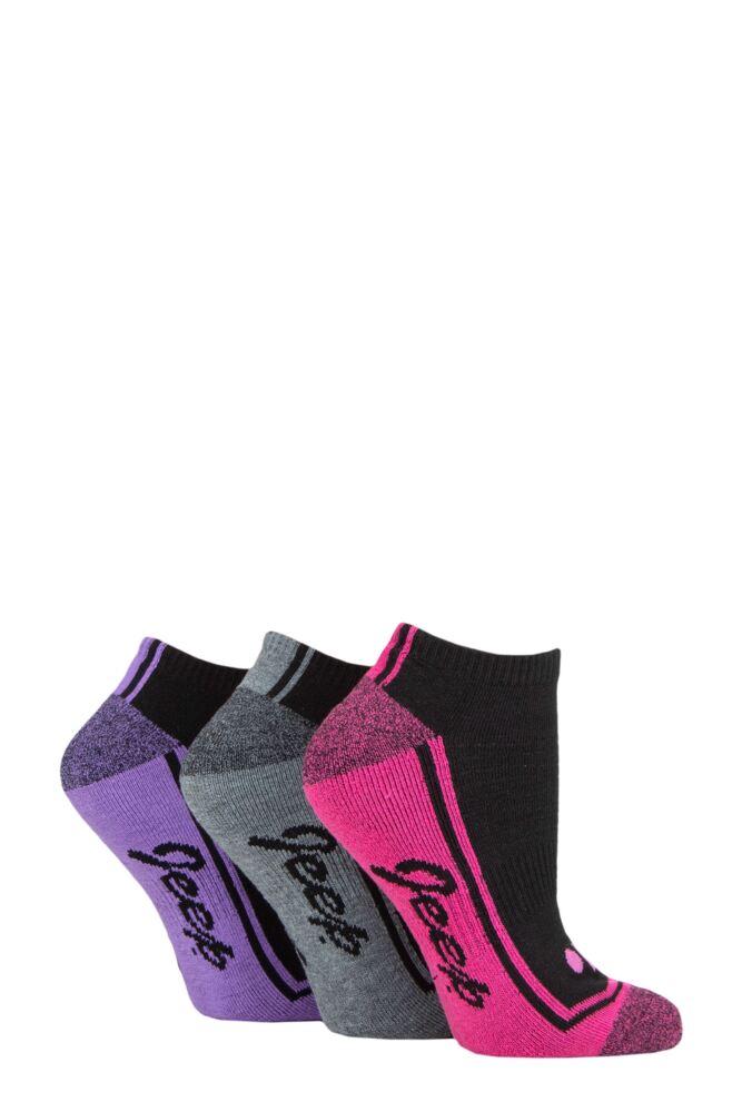 sockshop JeepWomens Performance Trainer Socks 3-Pair