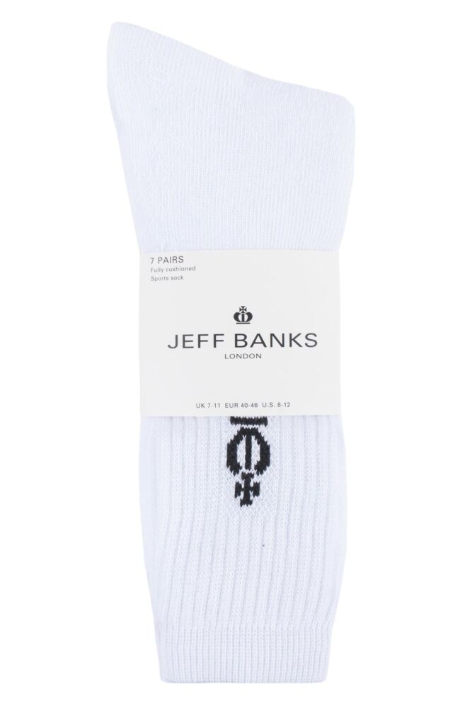 sockshop Jeff BanksMens Cotton Blend Sports Socks 7-Pair