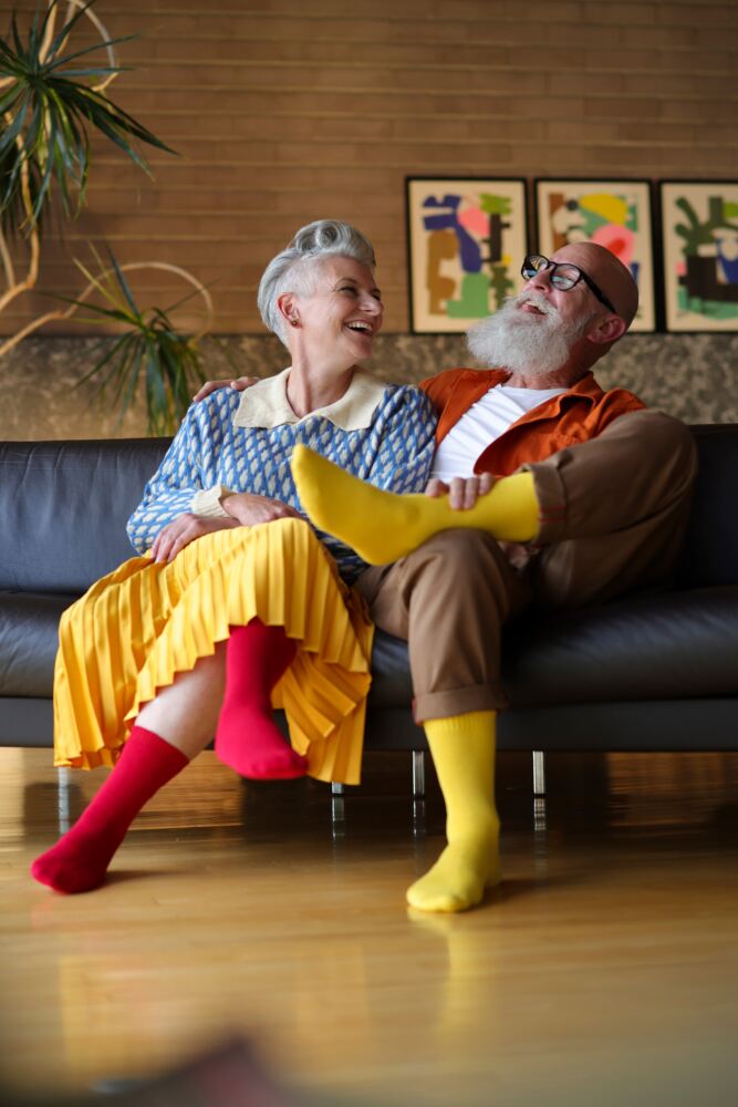 Sockshop Lazy PandaMens Bamboo Colour Burst Leisure Weight Socks