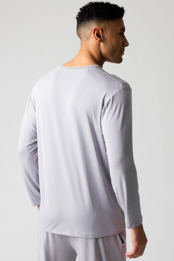 Sockshop Lazy PandaMens Bamboo Loungewear Long Sleeved Top