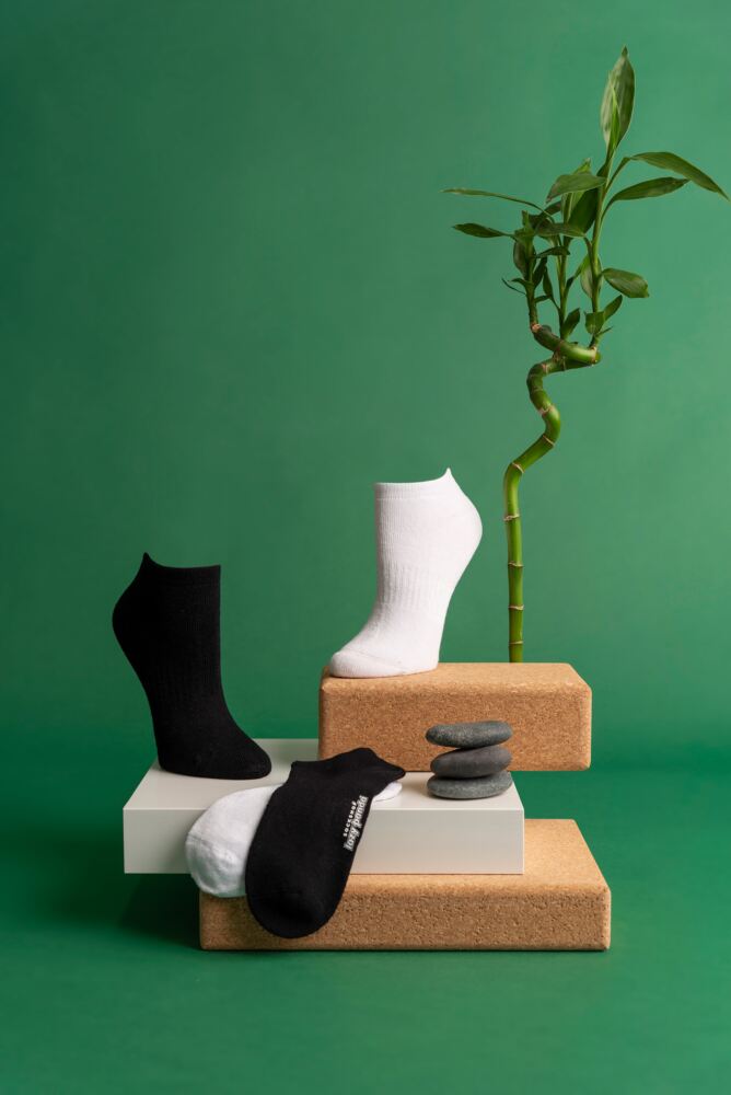 Sockshop Lazy PandaMens & Womens Bamboo Full Cushion Sports Trainer Socks 3-Pair