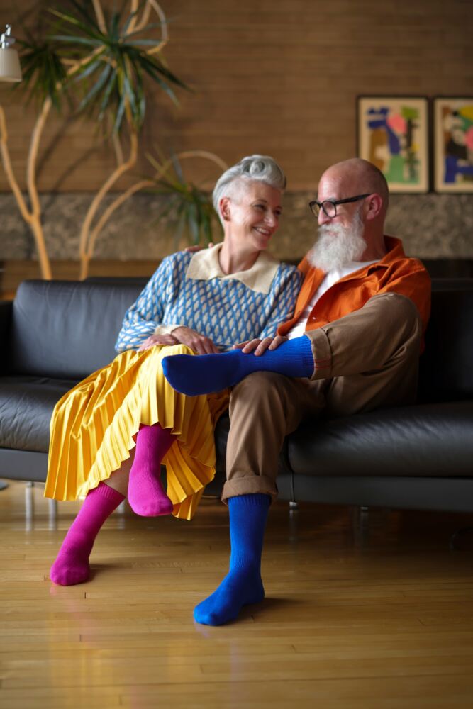 Sockshop Lazy PandaWomens Bamboo Colour Burst Leisure Weight Socks