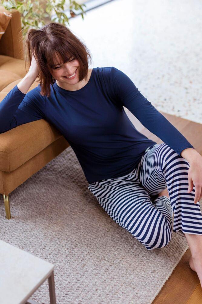 Sockshop Lazy PandaWomens Bamboo Loungewear Long Sleeved Top