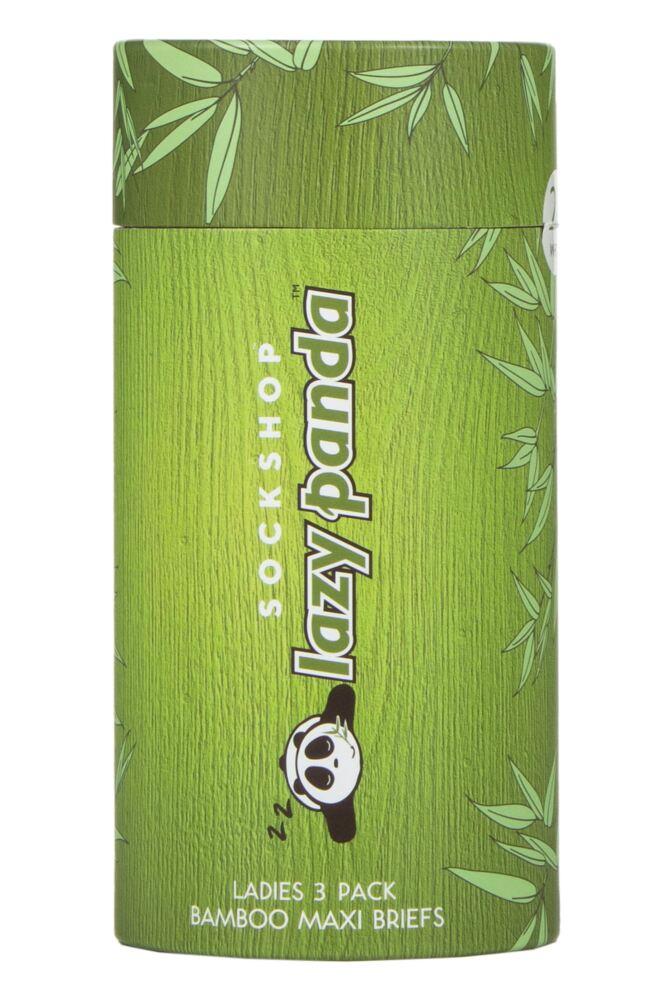 sockshop Lazy PandaWomens Bamboo Maxi Briefs 3-Pair
