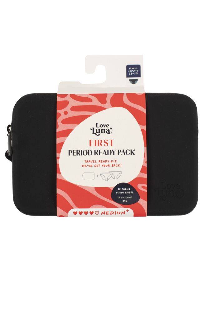 Sockshop Love LunaGirls And Teens First Period Bikini Briefs Ready Pack 2-Pack