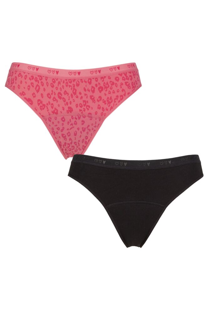 Sockshop Love LunaGirls And Teens First Period Bikini Briefs 2-Pack
