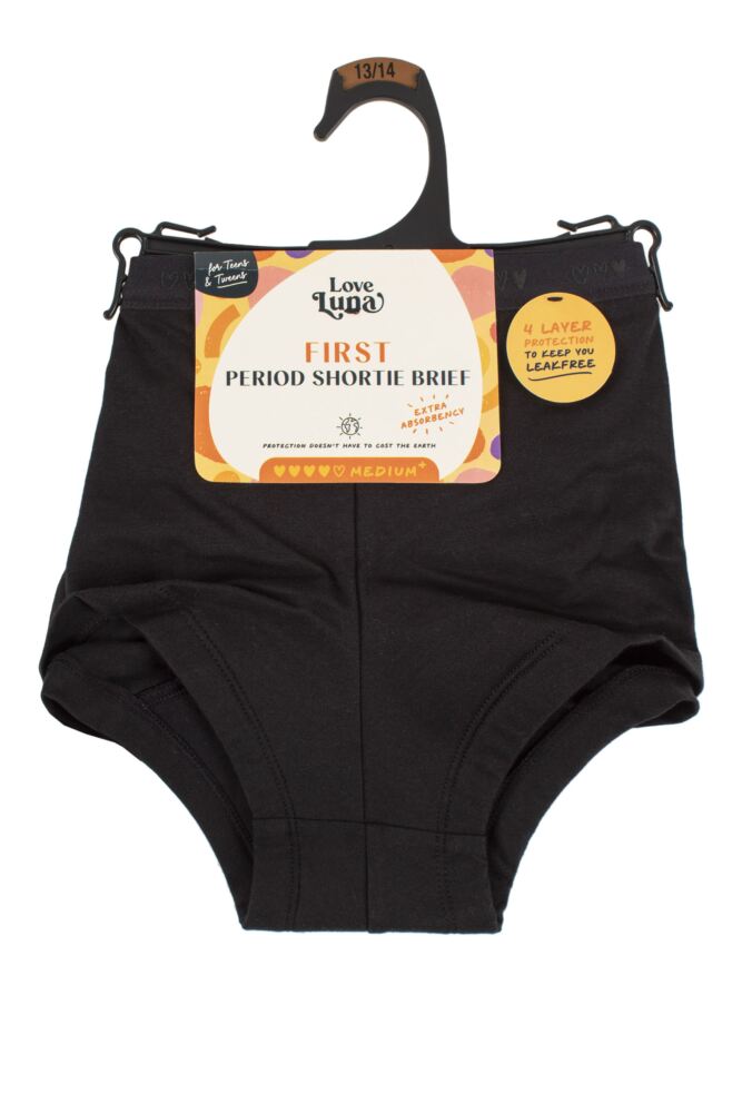 sockshop Love LunaGirls and Teens First Period Shortie Briefs