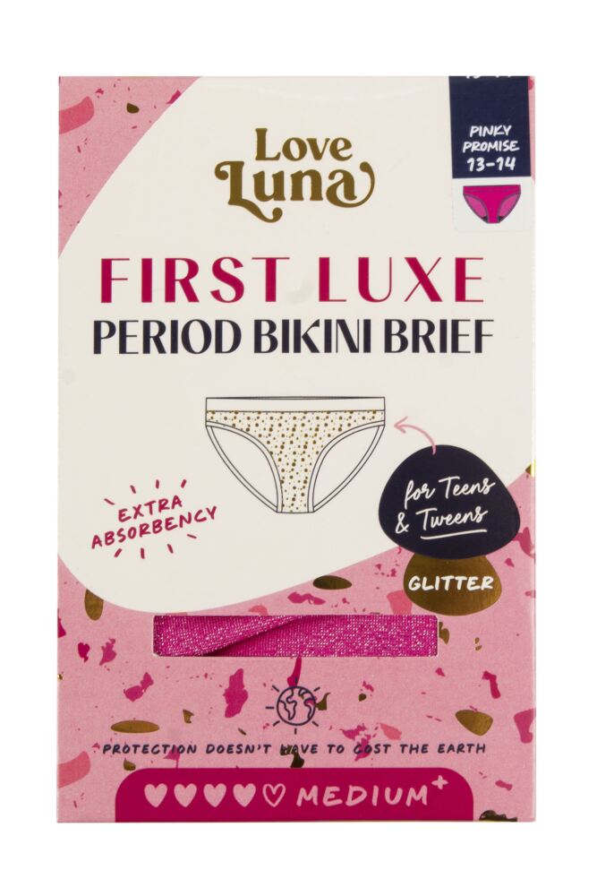 sockshop Love LunaGirls First Period Luxe Bikini Brief