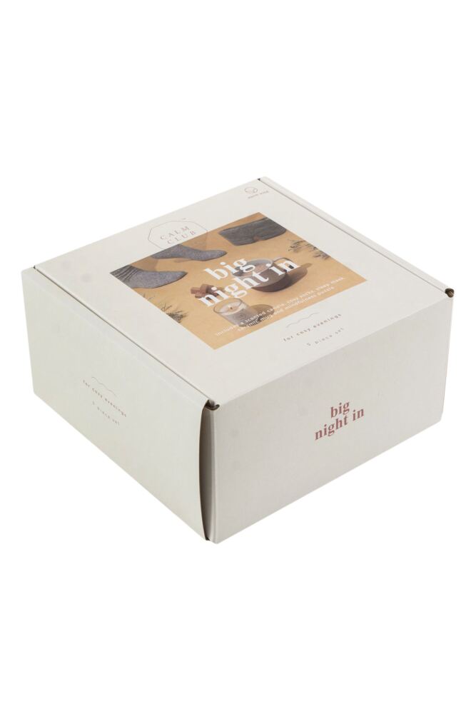 Sockshop Luckies Of LondonMens & Womens Big Night In With Candle Sleep Mask Mug & Wool Socks Gift Box