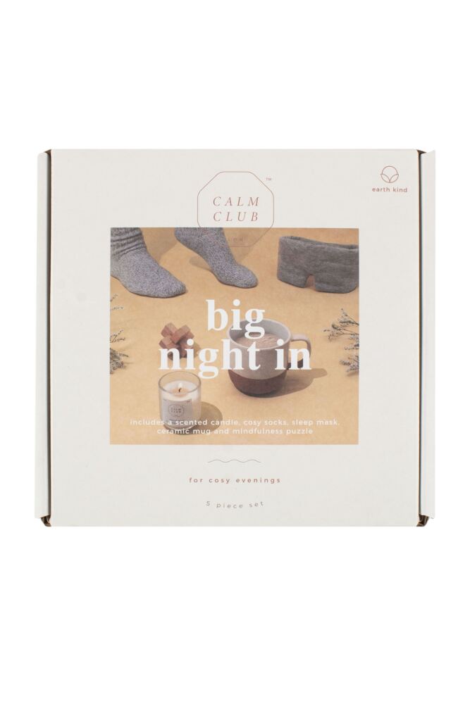 sockshop Luckies of LondonMens & Womens Big Night In with Candle Sleep Mask Mug & Wool Socks Gift Box