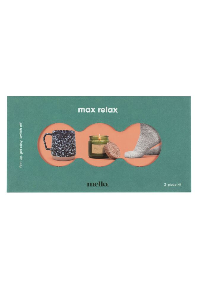 sockshop Luckies of LondonMens & Womens Mello Max Relax Gift Set with Mug Candle & Socks Gift Box