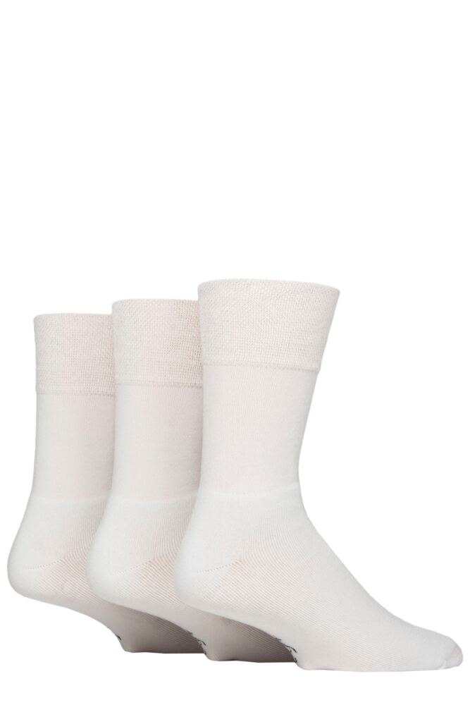 Sockshop Mens 3 Pair SOCKSHOP Gentle Grip Bamboo Cushioned Foot Leisure Socks