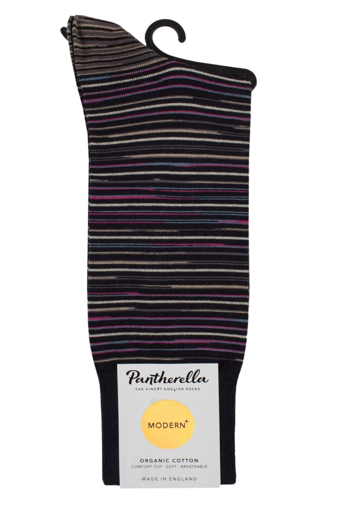 sockshop PantherellaMens Atolla Organic Cotton Striped Socks