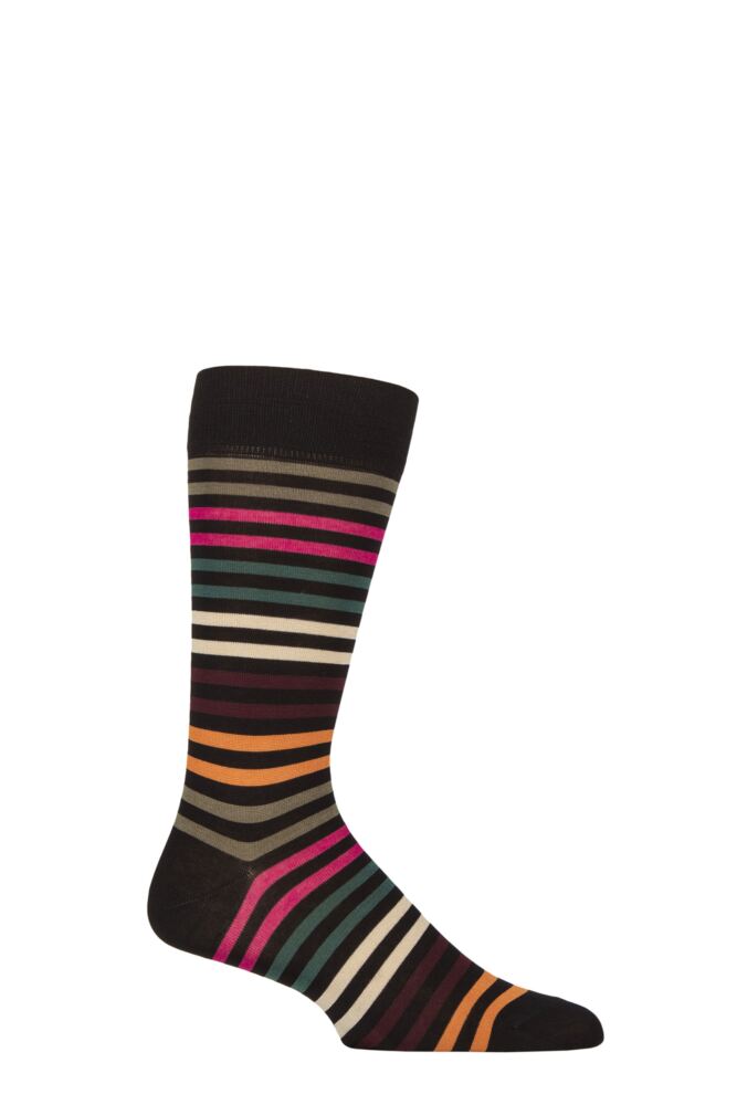 Sockshop PantherellaMens Cotton Kilburn Striped Lisle Socks