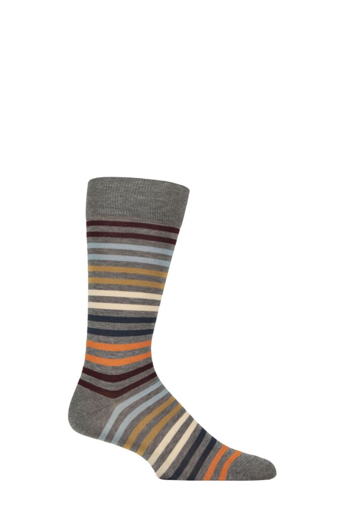 Sockshop PantherellaMens Cotton Kilburn Striped Lisle Socks