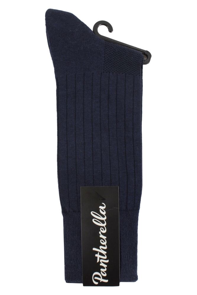 sockshop PantherellaMens Finchley Cushioned Foot and Comfort Top Cotton and Wool Thermoregulating Socks