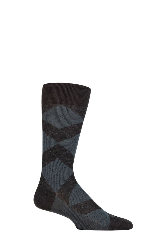 Sockshop PantherellaMens Merino Wool Abdale Argyle Socks