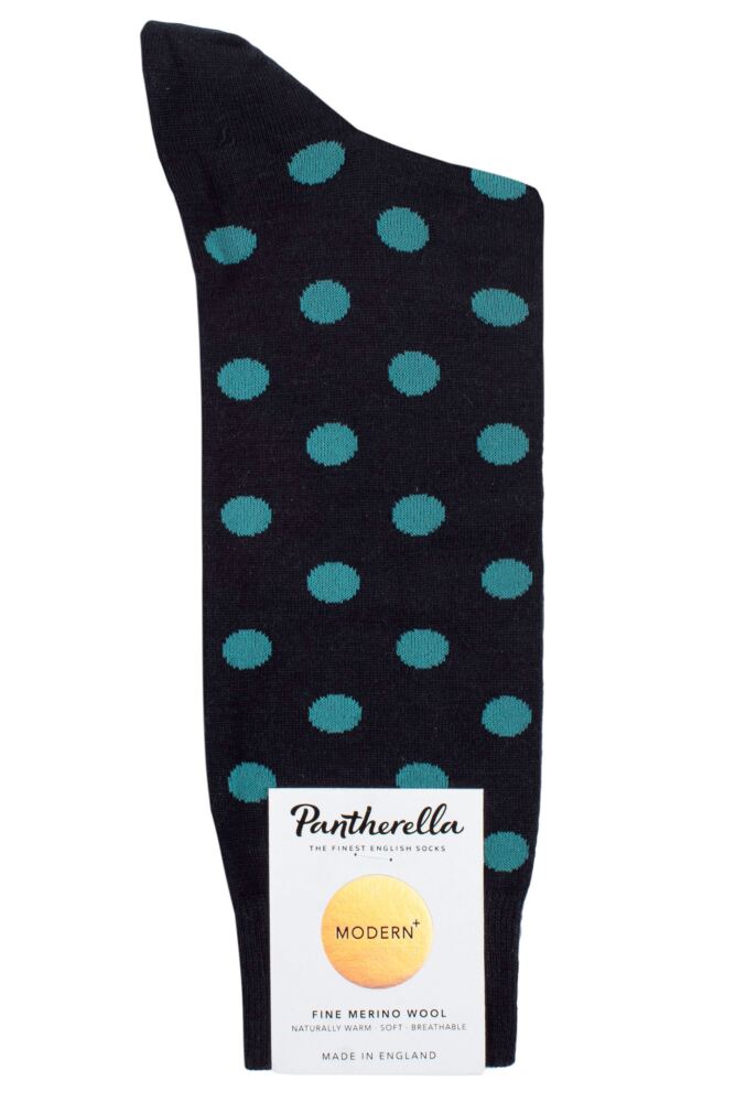 sockshop PantherellaMens Merino Wool Helianthus Spots Socks