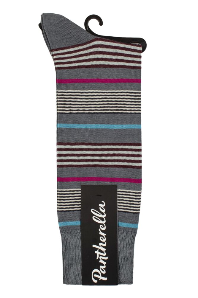 sockshop PantherellaMens Multi Stripe Cotton Socks – 1 Pair