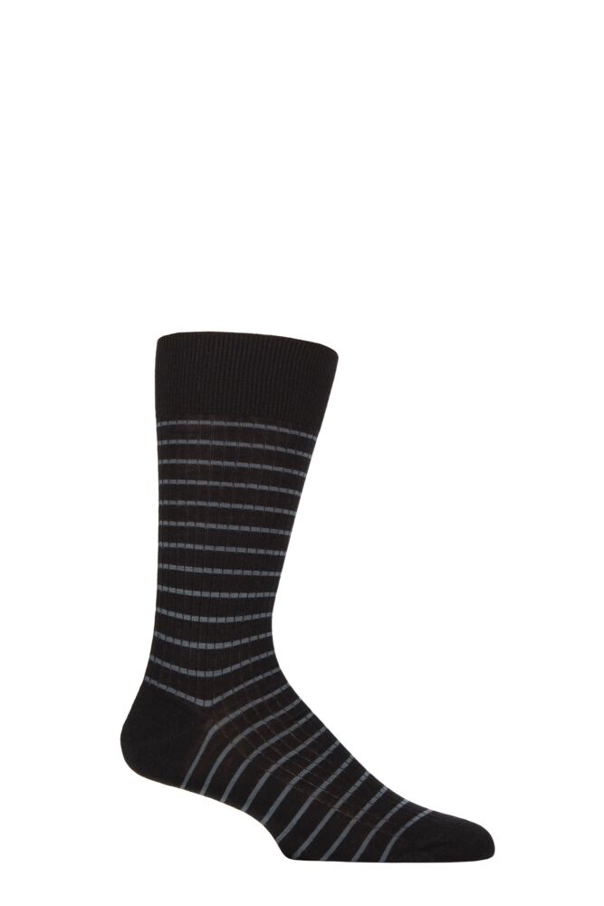 Sockshop PantherellaMens Worthington Striped Merino Wool Socks