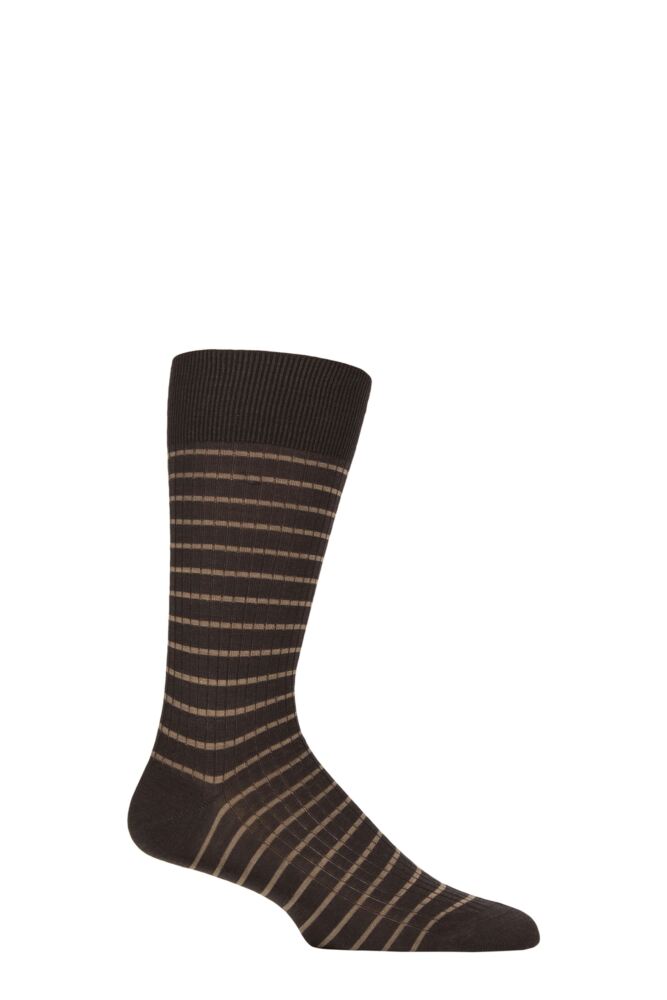 Sockshop PantherellaMens Worthington Striped Merino Wool Socks