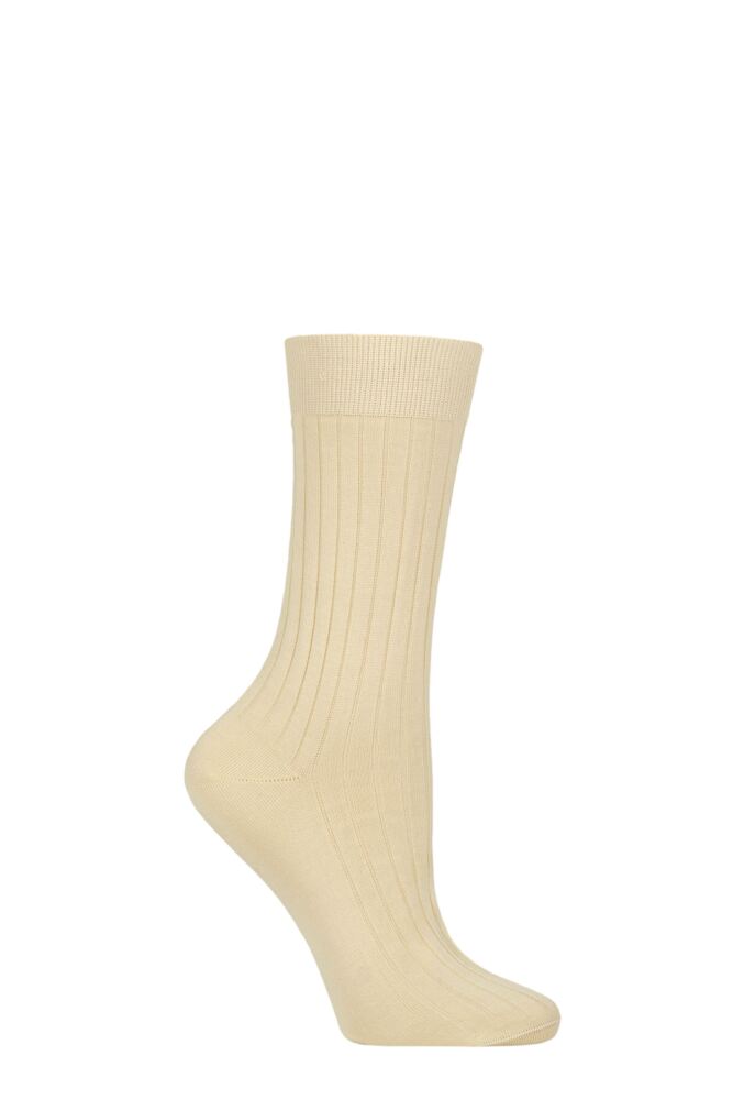 Sockshop PantherellaWomen's Ribbed Cotton Socks – 1 Pair