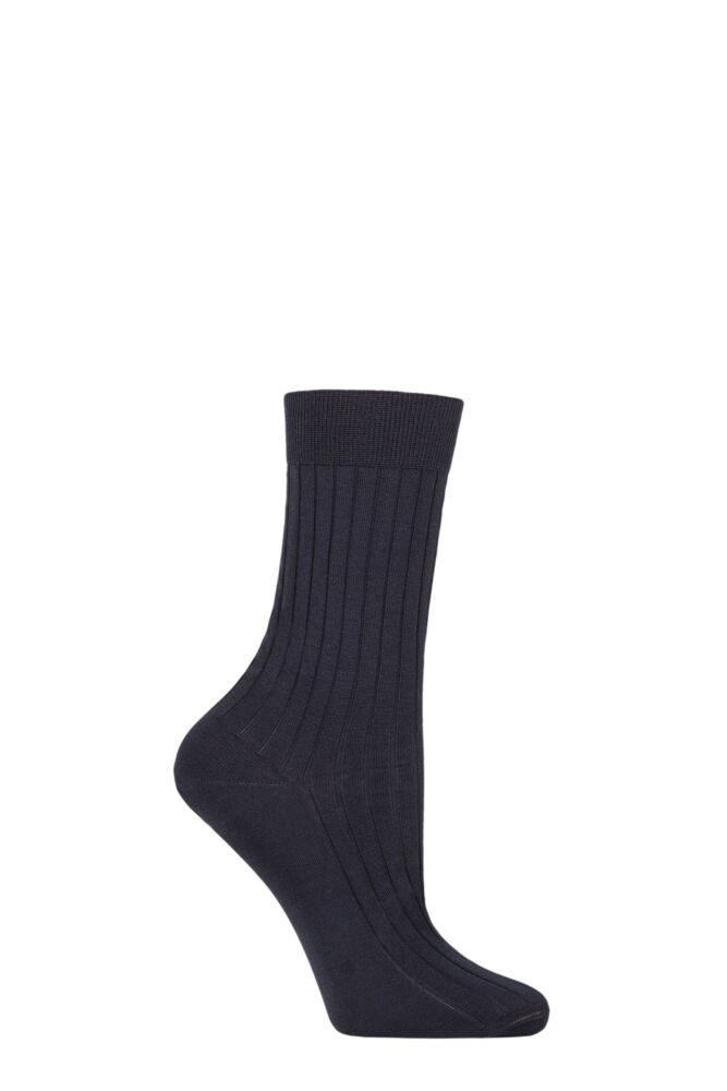 Sockshop PantherellaWomen's Ribbed Cotton Socks – 1 Pair