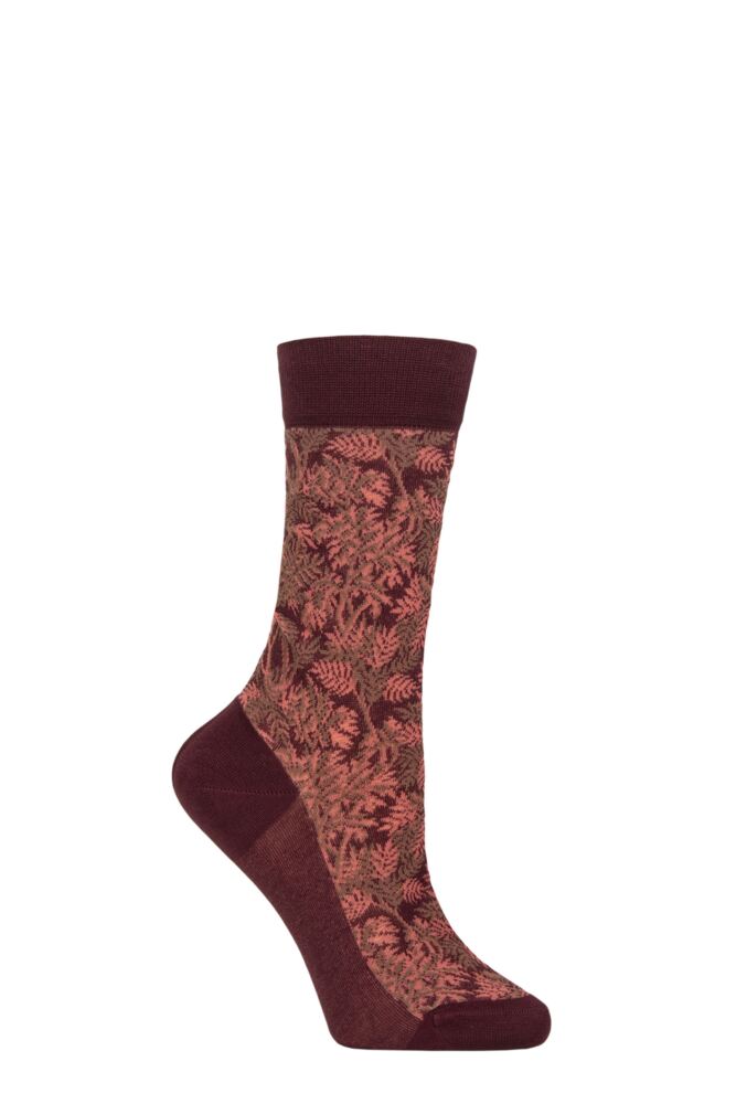 Sockshop PantherellaWomen's Tapestry Trees Egyptian Cotton Socks – 1 Pair