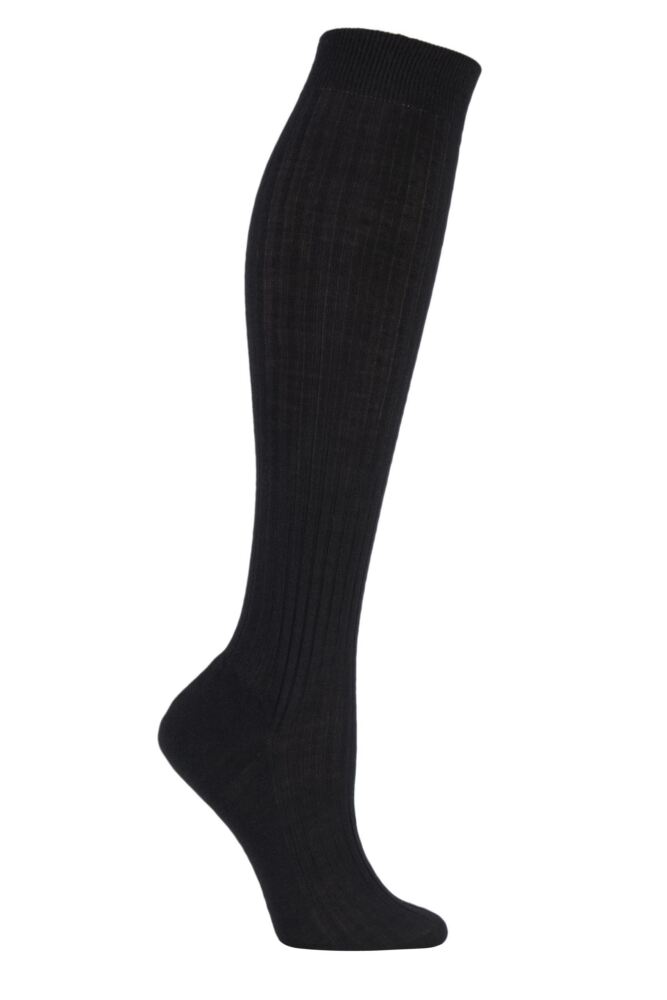 Sockshop PantherellaWomens Classic Merino Wool Ribbed Knee High Socks