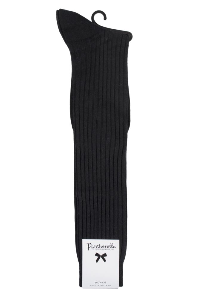sockshop PantherellaWomens Classic Merino Wool Ribbed Knee High Socks