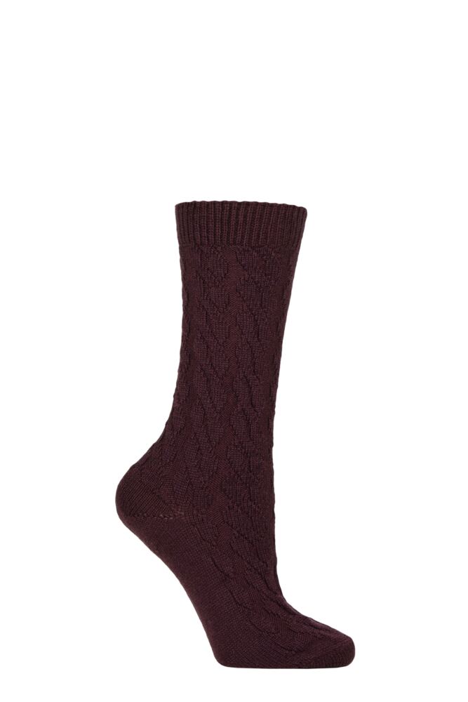 Sockshop PantherellaWomens Kate Cable Knit Merino Wool Socks