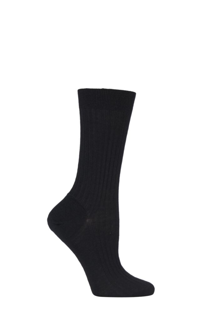 Sockshop PantherellaWomens Merino Wool Classic Ribbed Socks