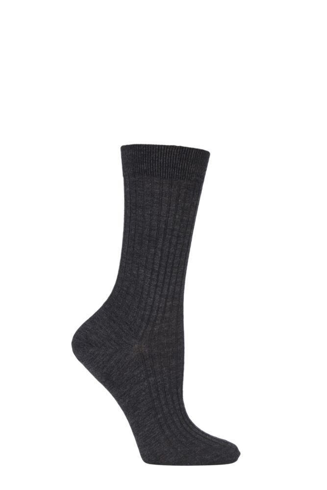 Sockshop PantherellaWomens Merino Wool Classic Ribbed Socks