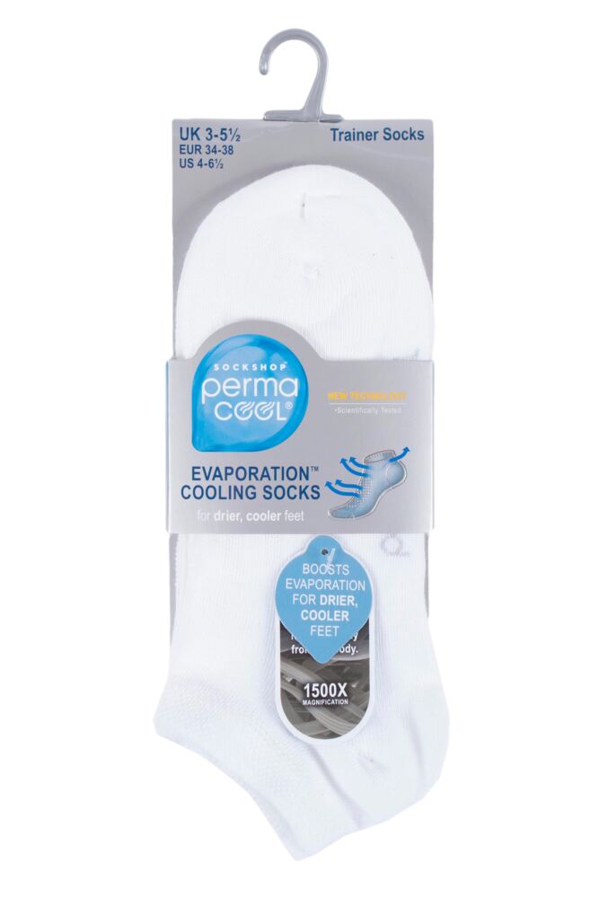 sockshop PermacoolMens & Womens PermaCool Evaporation Cooling Trainer Socks 3-Pair