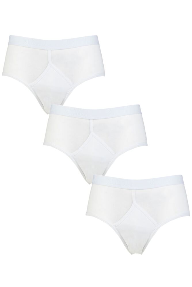 Sockshop PringleMens Cotton High Rise Briefs 3-Pack