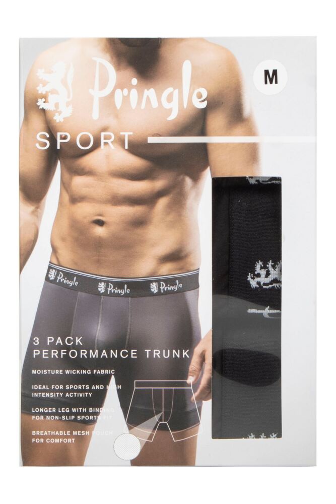 sockshop PringleMens Sports Performance Trunks 3-Pack