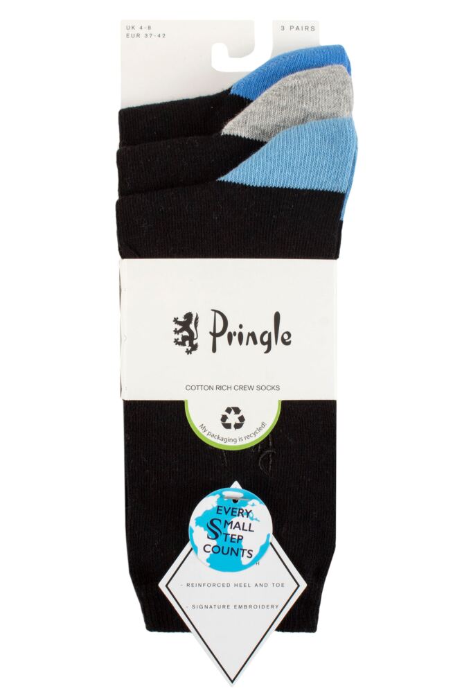 sockshop PringleWomens Cotton Patterned Socks 3-Pair