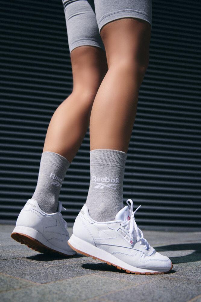 Sockshop ReebokMens & Womens Cotton Core Crew Socks 3-Pair