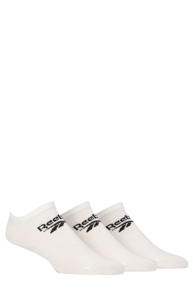 Sockshop ReebokMens & Womens Cotton Core Trainer Socks 3-Pair