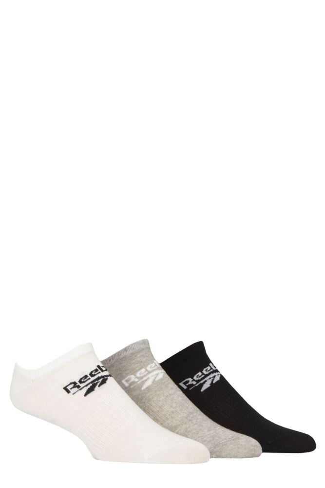 Sockshop ReebokMens & Womens Cotton Core Trainer Socks 3-Pair