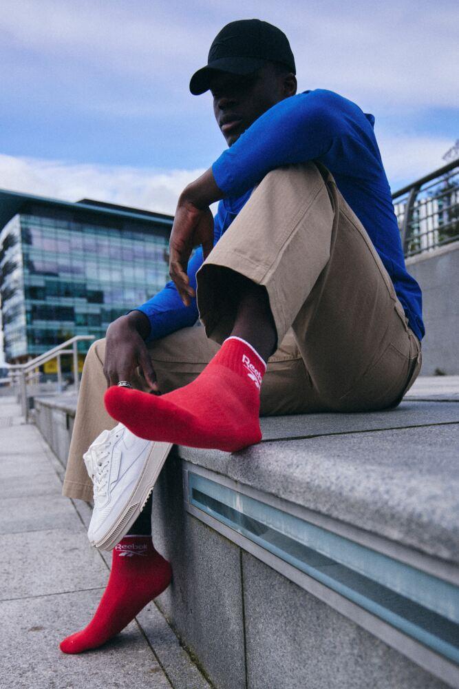 Sockshop ReebokMens & Womens Cotton Essentials Ankle Socks With Arch Support 3-Pair